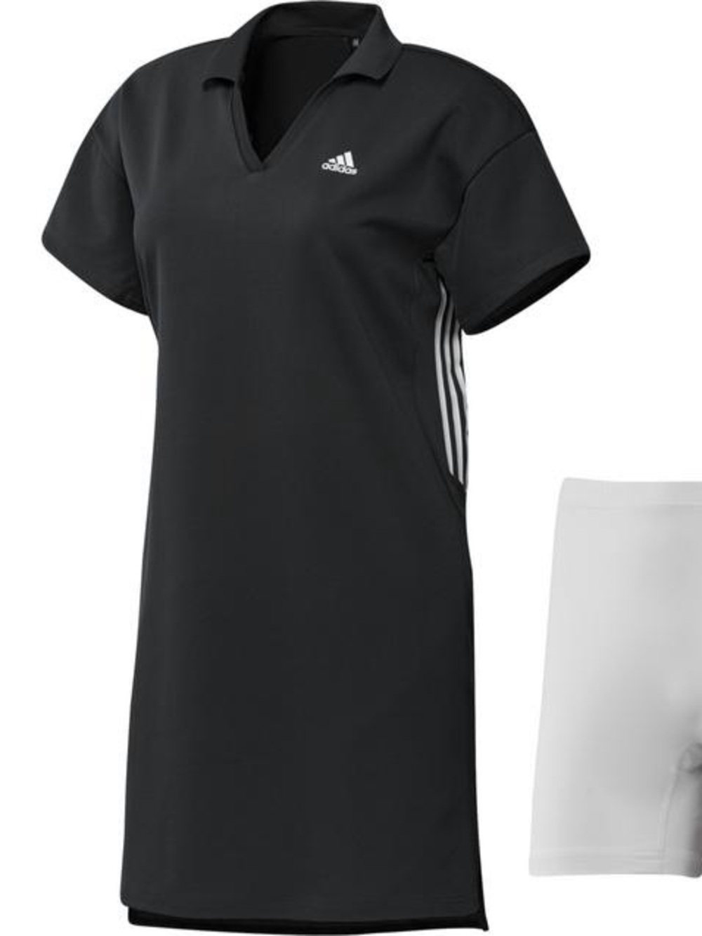 adidas Prime Green 3 Stripe Short Sleeve Dress Size Large